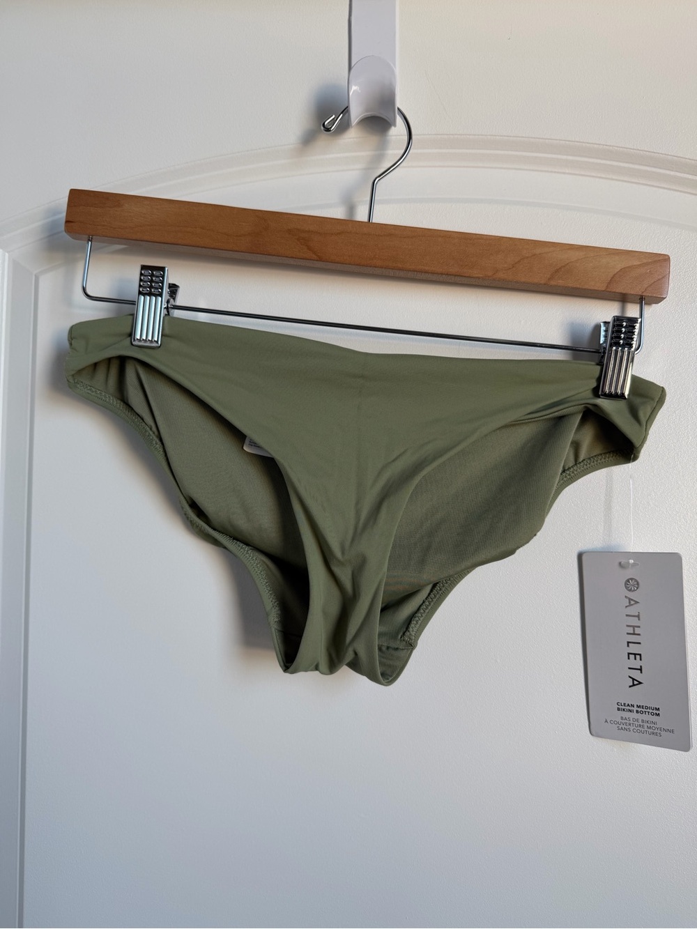 Athleta Eucalyptus Olive Clean Medium Swim Bikini Bottoms